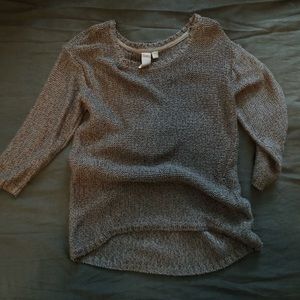 Francesca’s charcoal knit sweater - medium